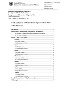 Policy Paper on Youth Employment and Sustainable Development in North Africa