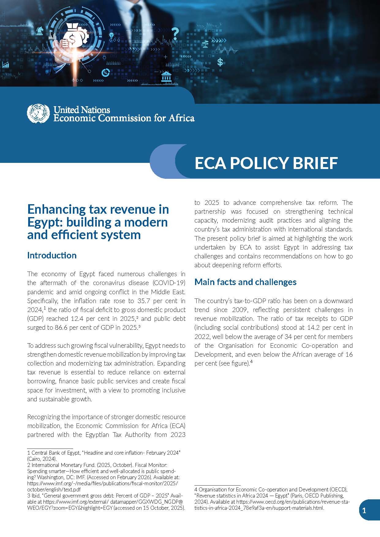 Policy brief Enhancing tax revenue in Egypt building a modern and efficient system 2026 En Policy brief: Enhancing tax revenue in Egypt building a modern and efficient system